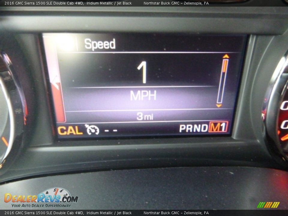 2016 GMC Sierra 1500 SLE Double Cab 4WD Iridium Metallic / Jet Black Photo #20