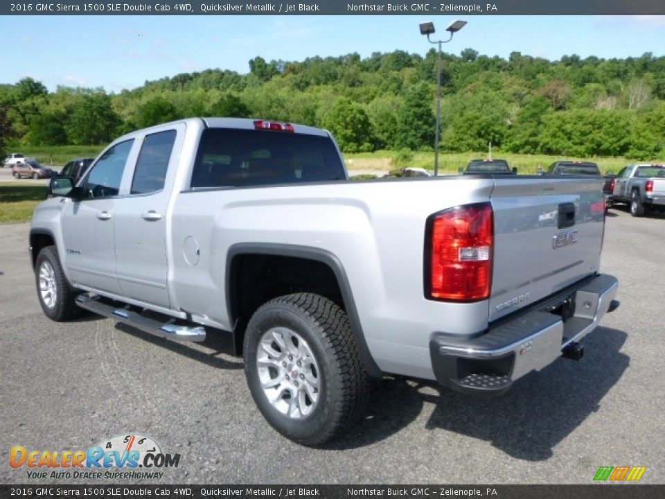 2016 GMC Sierra 1500 SLE Double Cab 4WD Quicksilver Metallic / Jet Black Photo #3