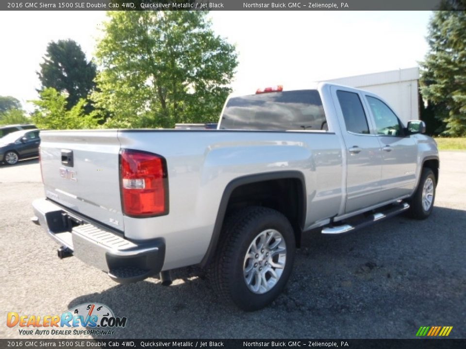 2016 GMC Sierra 1500 SLE Double Cab 4WD Quicksilver Metallic / Jet Black Photo #5