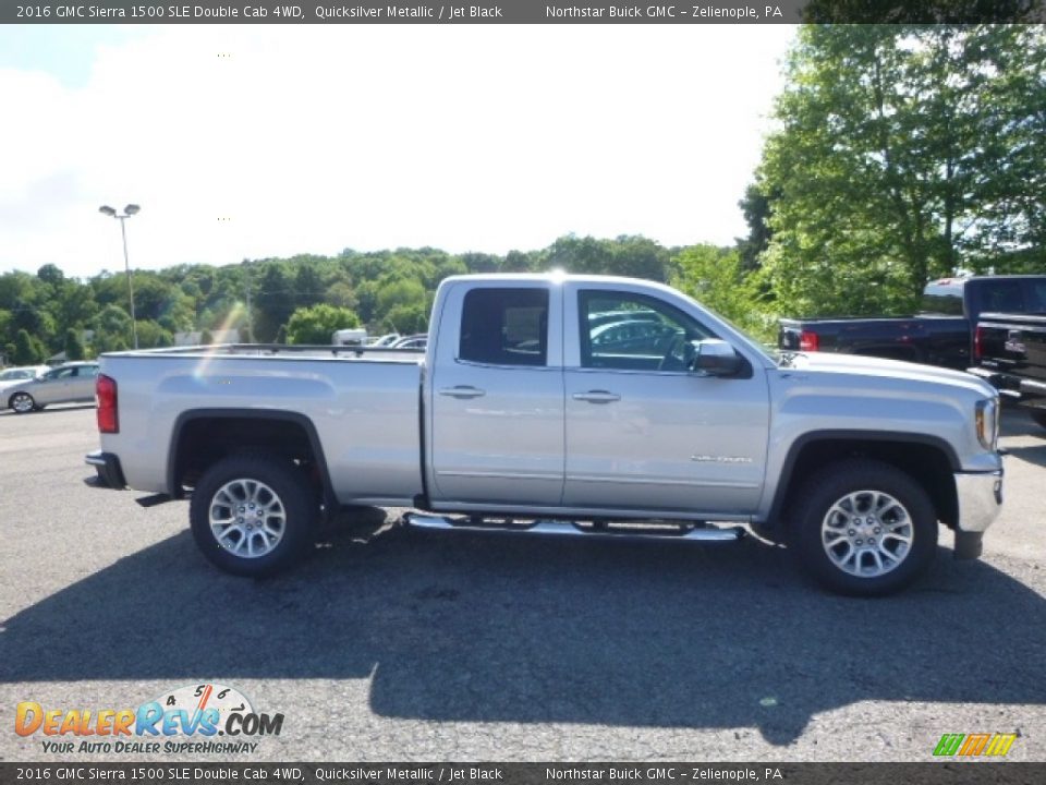 2016 GMC Sierra 1500 SLE Double Cab 4WD Quicksilver Metallic / Jet Black Photo #6