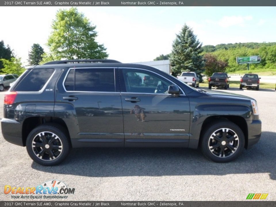 2017 GMC Terrain SLE AWD Graphite Gray Metallic / Jet Black Photo #7