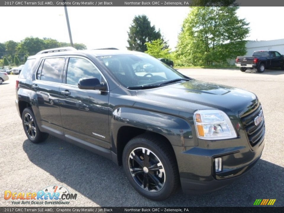 2017 GMC Terrain SLE AWD Graphite Gray Metallic / Jet Black Photo #8
