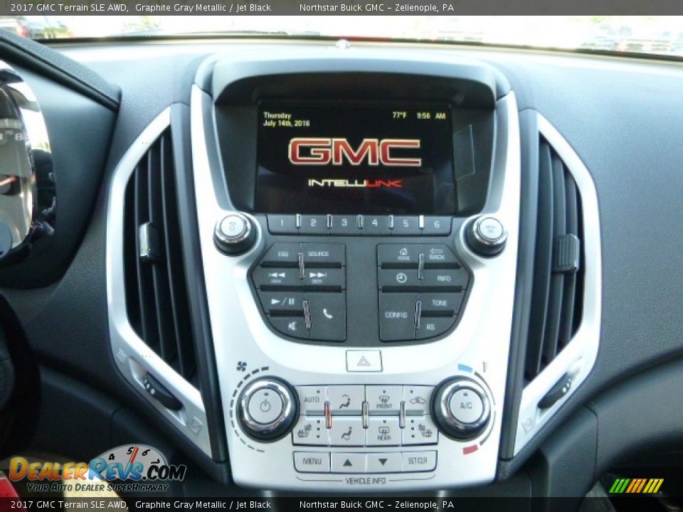 2017 GMC Terrain SLE AWD Graphite Gray Metallic / Jet Black Photo #17