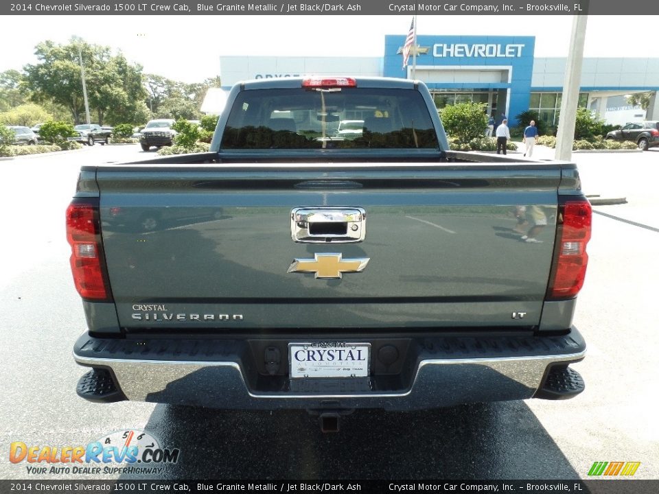 2014 Chevrolet Silverado 1500 LT Crew Cab Blue Granite Metallic / Jet Black/Dark Ash Photo #7