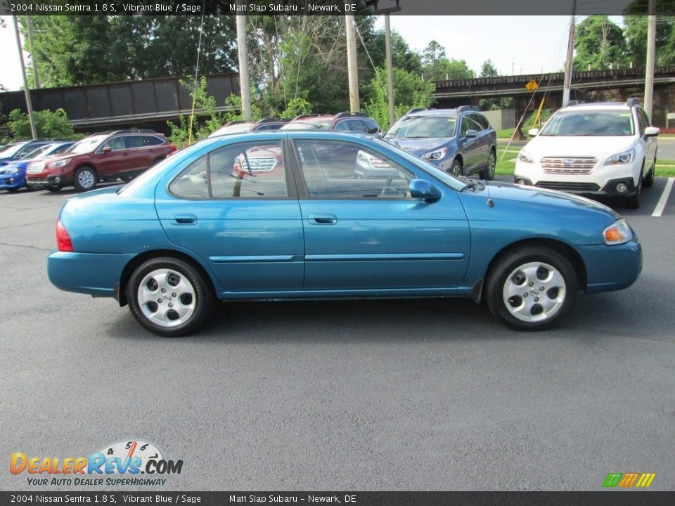 2004 Nissan Sentra 1.8 S Vibrant Blue / Sage Photo #5