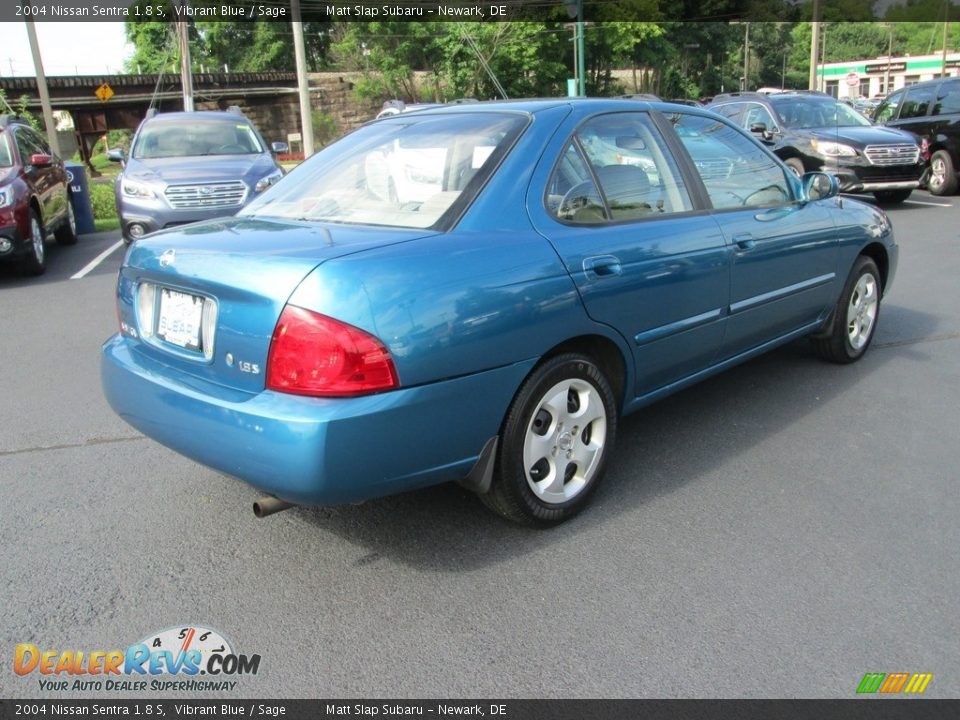 2004 Nissan Sentra 1.8 S Vibrant Blue / Sage Photo #6