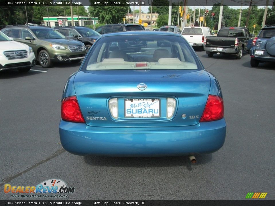 2004 Nissan Sentra 1.8 S Vibrant Blue / Sage Photo #7