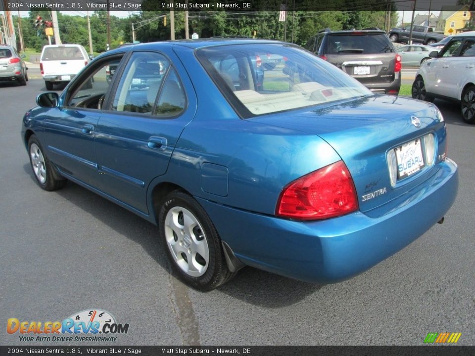 2004 Nissan Sentra 1.8 S Vibrant Blue / Sage Photo #8