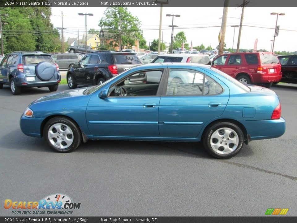 2004 Nissan Sentra 1.8 S Vibrant Blue / Sage Photo #9