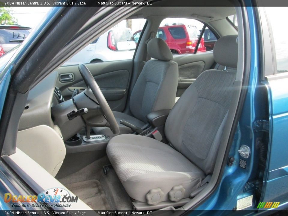 2004 Nissan Sentra 1.8 S Vibrant Blue / Sage Photo #15