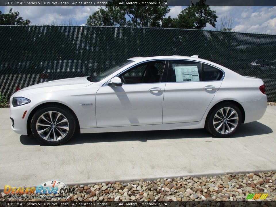 2016 BMW 5 Series 528i xDrive Sedan Alpine White / Mocha Photo #8
