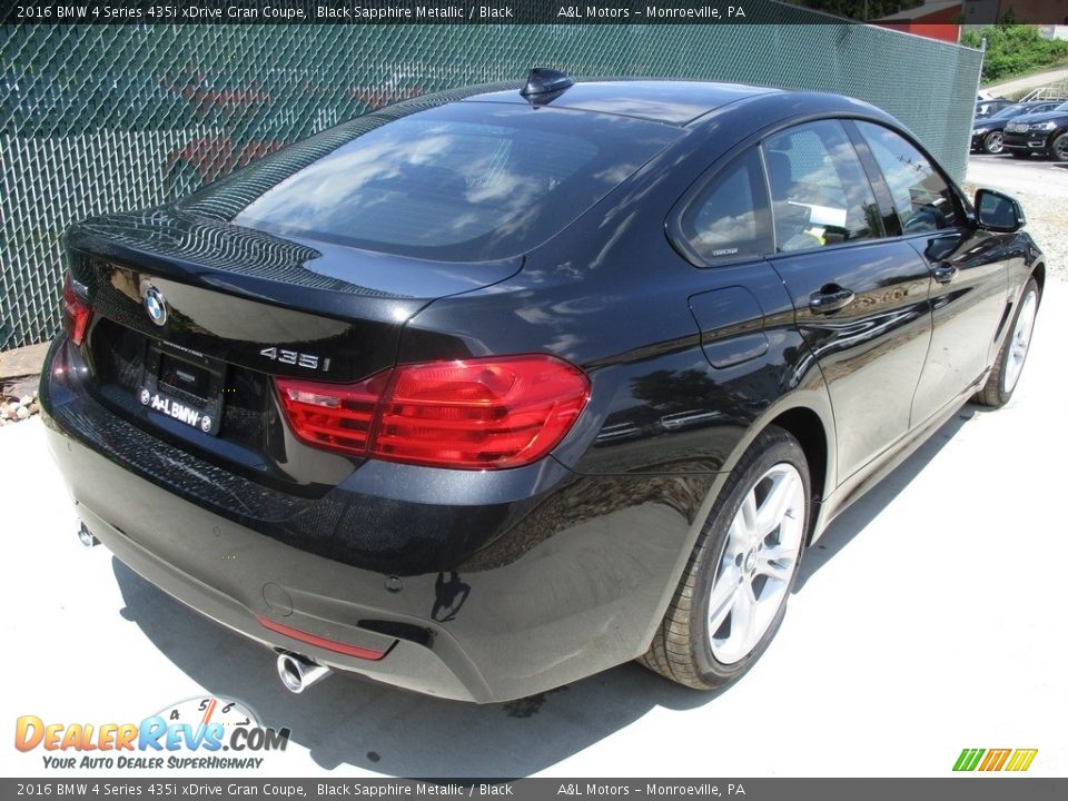 2016 BMW 4 Series 435i xDrive Gran Coupe Black Sapphire Metallic / Black Photo #4