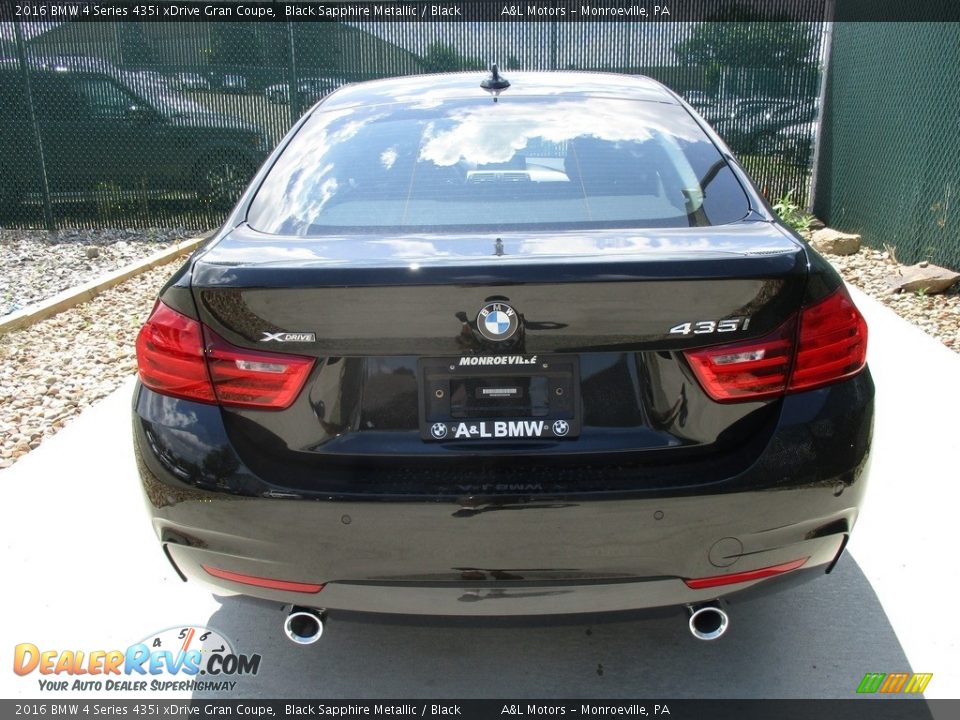 2016 BMW 4 Series 435i xDrive Gran Coupe Black Sapphire Metallic / Black Photo #9