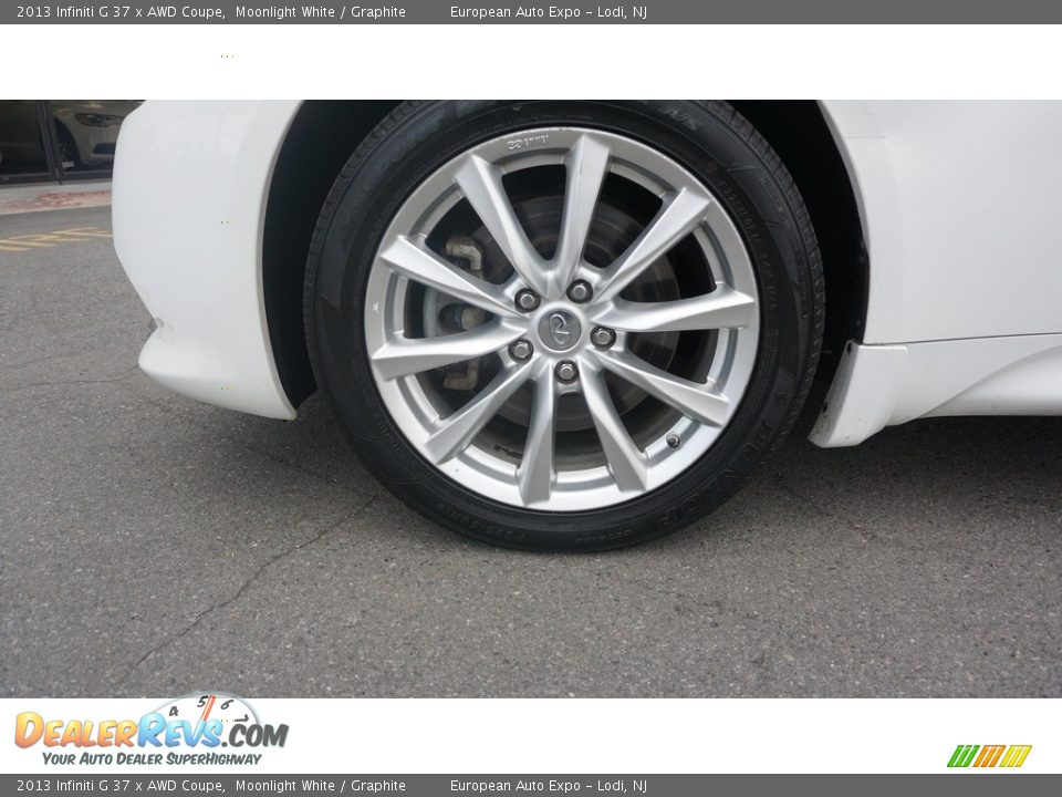 2013 Infiniti G 37 x AWD Coupe Moonlight White / Graphite Photo #31