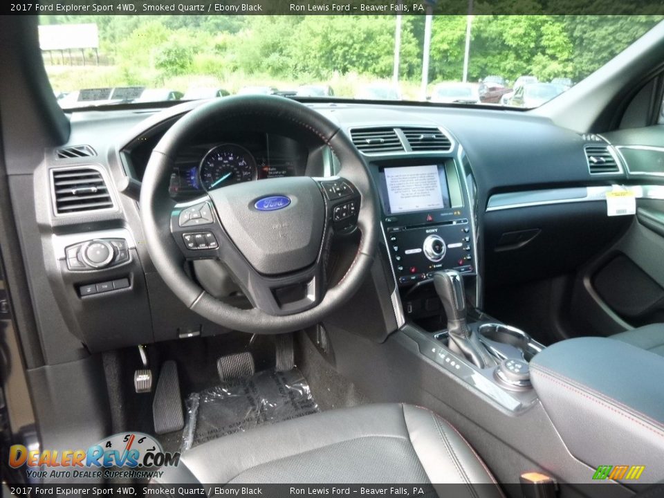 Ebony Black Interior - 2017 Ford Explorer Sport 4WD Photo #12