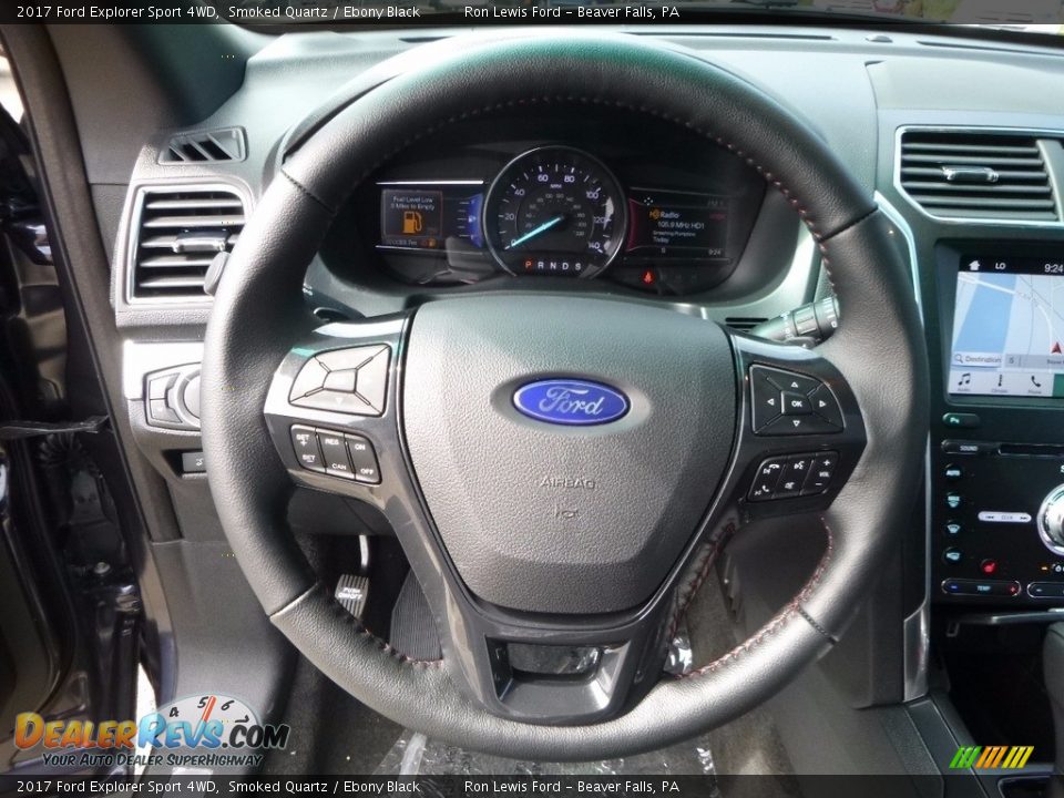 2017 Ford Explorer Sport 4WD Steering Wheel Photo #15