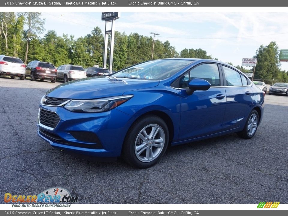 2016 Chevrolet Cruze LT Sedan Kinetic Blue Metallic / Jet Black Photo #3