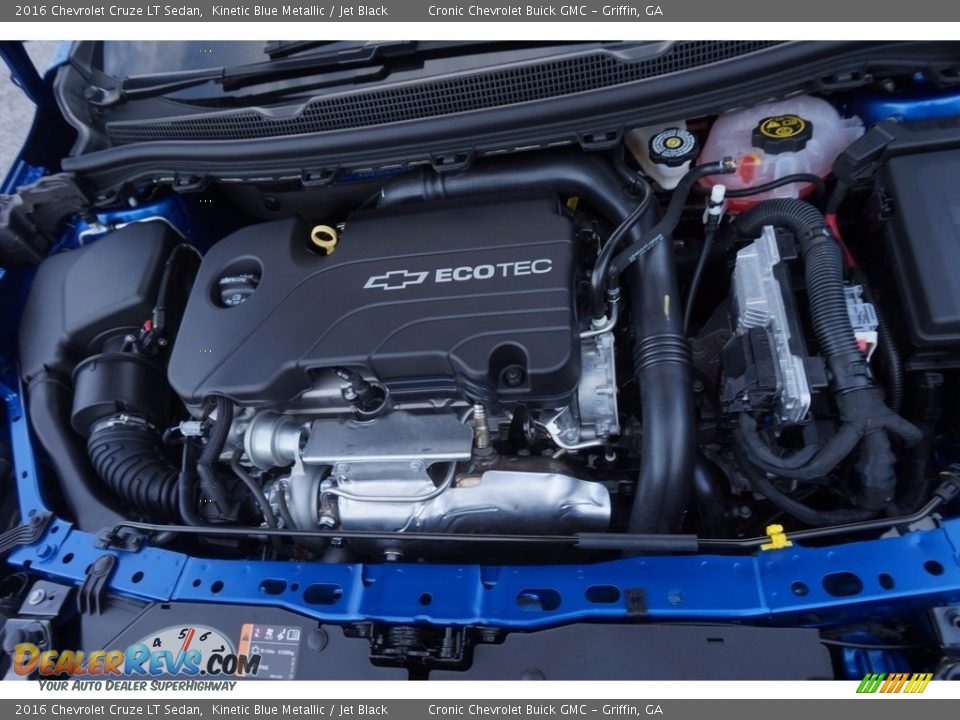 2016 Chevrolet Cruze LT Sedan Kinetic Blue Metallic / Jet Black Photo #13