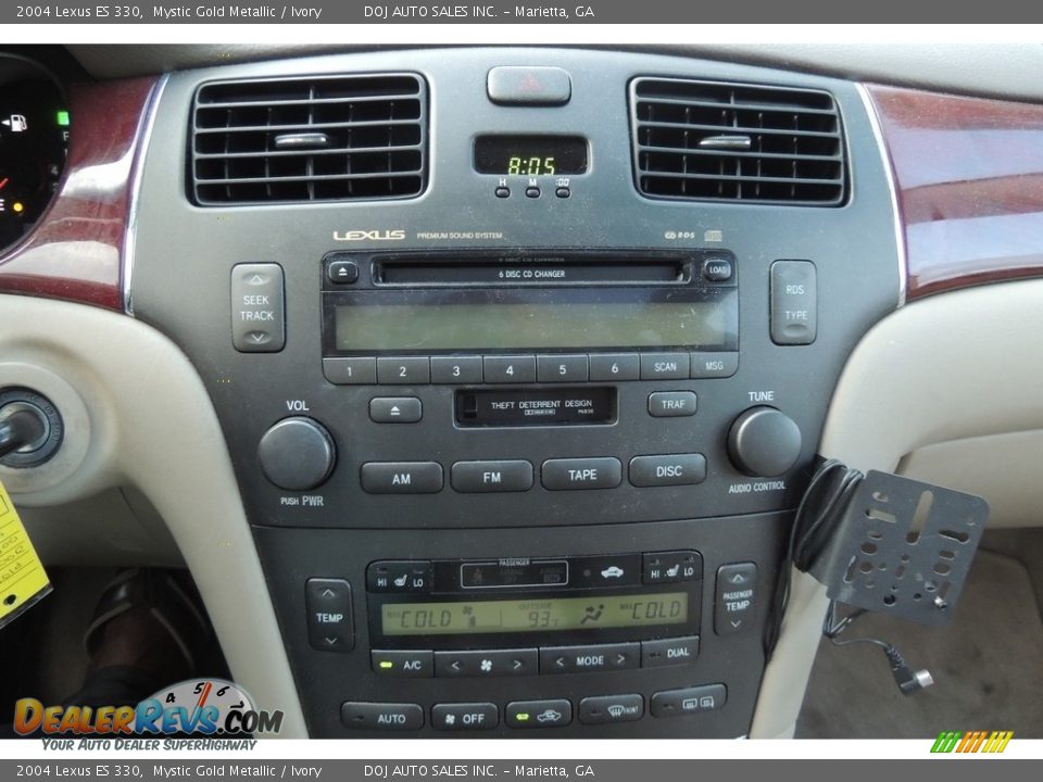 2004 Lexus ES 330 Mystic Gold Metallic / Ivory Photo #12