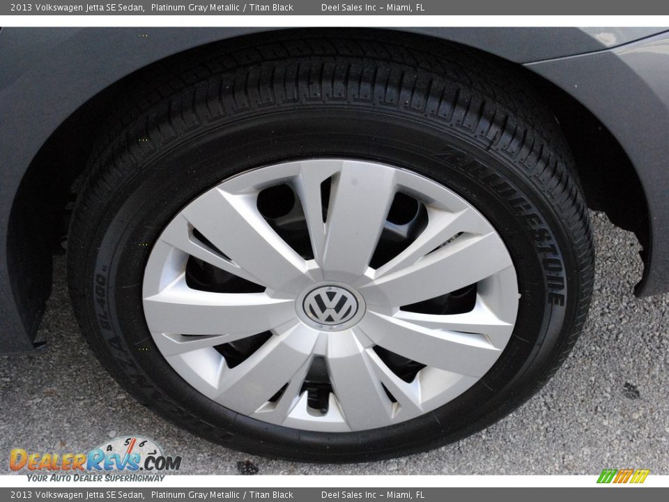2013 Volkswagen Jetta SE Sedan Platinum Gray Metallic / Titan Black Photo #11