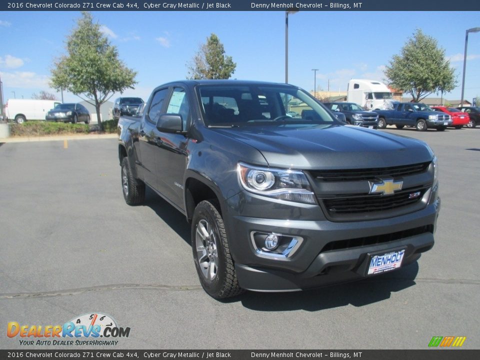 2016 Chevrolet Colorado Z71 Crew Cab 4x4 Cyber Gray Metallic / Jet Black Photo #1