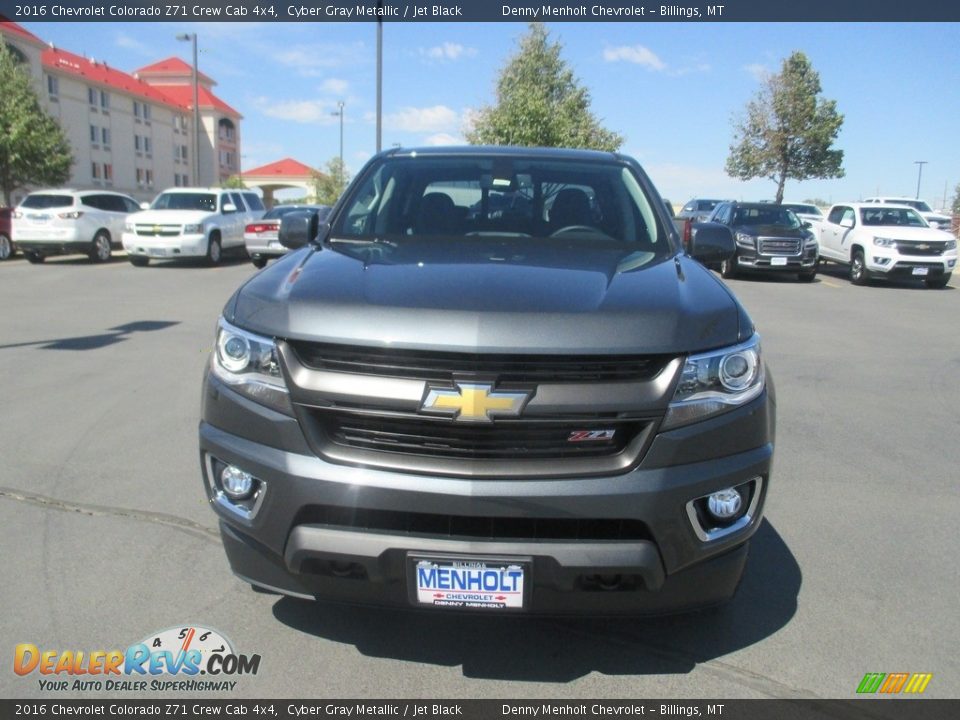 2016 Chevrolet Colorado Z71 Crew Cab 4x4 Cyber Gray Metallic / Jet Black Photo #2