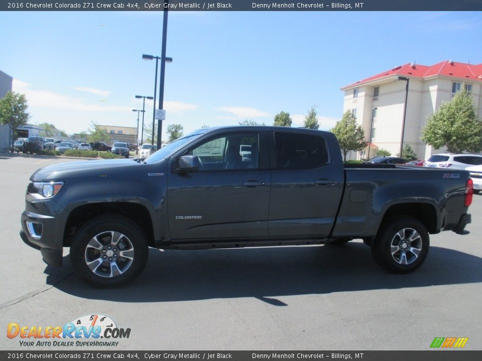 2016 Chevrolet Colorado Z71 Crew Cab 4x4 Cyber Gray Metallic / Jet Black Photo #4