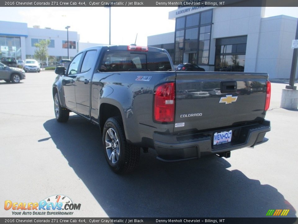 2016 Chevrolet Colorado Z71 Crew Cab 4x4 Cyber Gray Metallic / Jet Black Photo #5