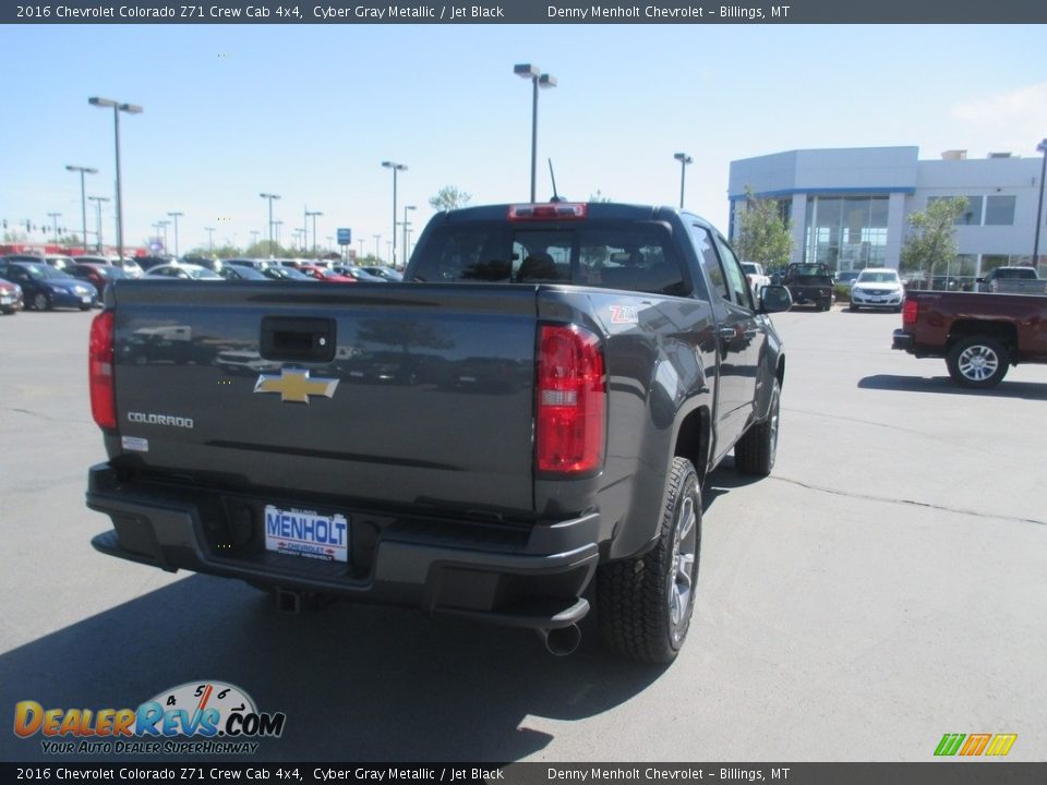 2016 Chevrolet Colorado Z71 Crew Cab 4x4 Cyber Gray Metallic / Jet Black Photo #7