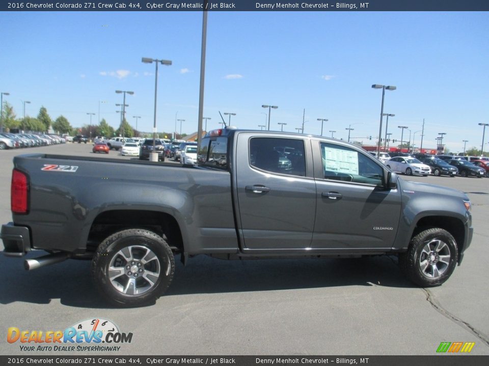 2016 Chevrolet Colorado Z71 Crew Cab 4x4 Cyber Gray Metallic / Jet Black Photo #8