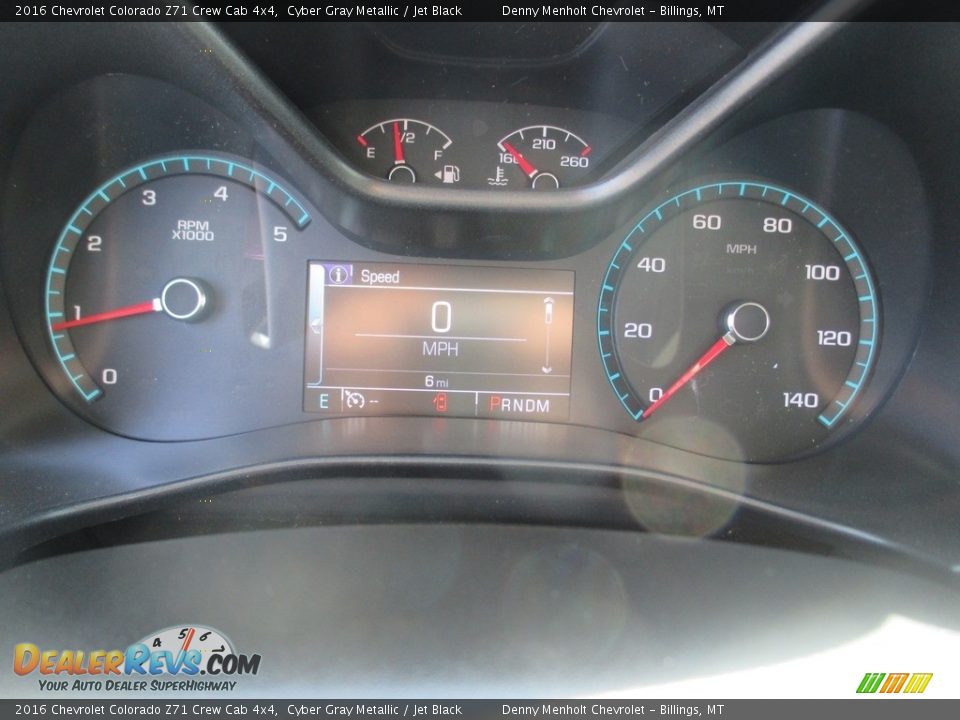 2016 Chevrolet Colorado Z71 Crew Cab 4x4 Cyber Gray Metallic / Jet Black Photo #10