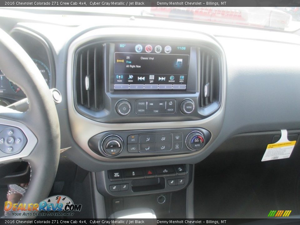 2016 Chevrolet Colorado Z71 Crew Cab 4x4 Cyber Gray Metallic / Jet Black Photo #11