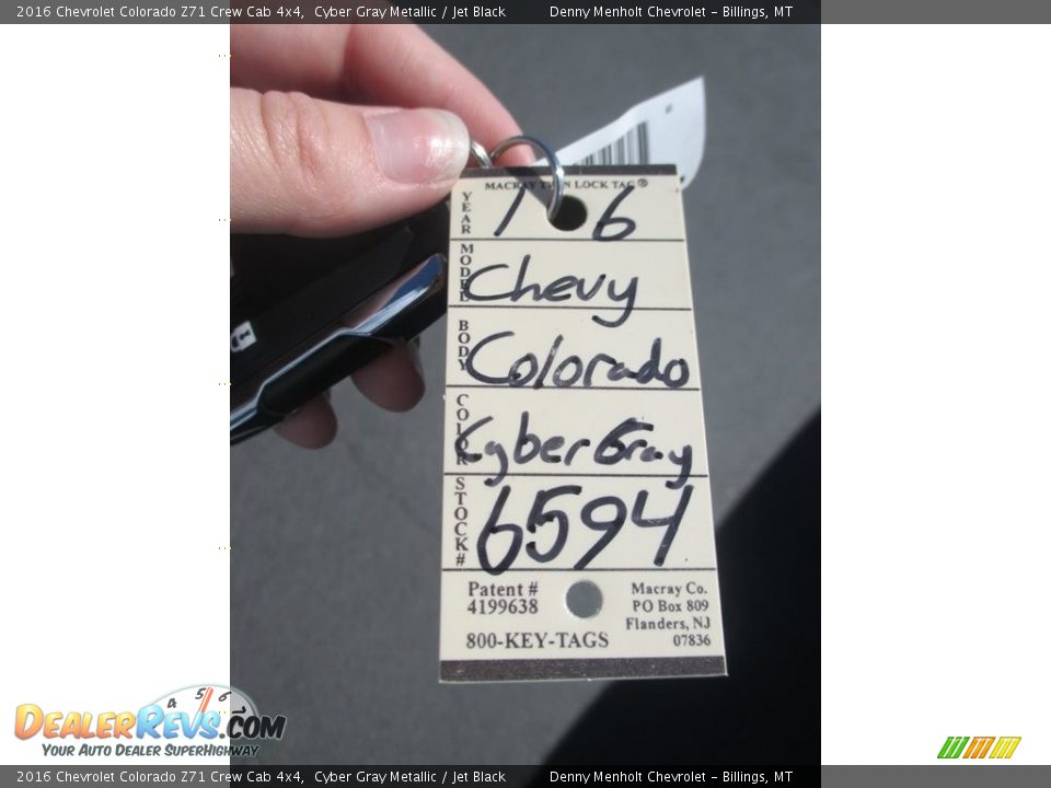 2016 Chevrolet Colorado Z71 Crew Cab 4x4 Cyber Gray Metallic / Jet Black Photo #13
