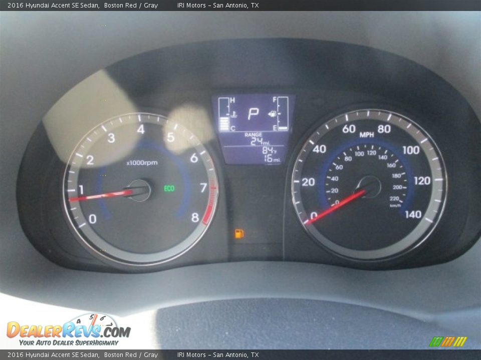 2016 Hyundai Accent SE Sedan Boston Red / Gray Photo #13