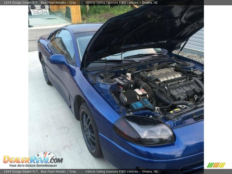 1994 Dodge Stealth R/T Blue Pearl Metallic / Gray Photo #8