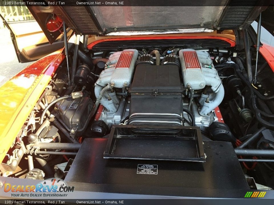 1989 Ferrari Testarossa  4.9 Liter DOHC 48V Flat 12 Cylinder Engine Photo #17