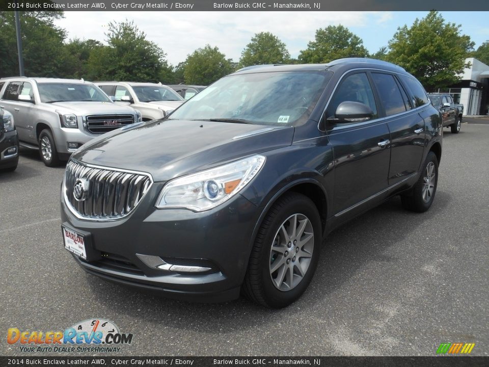 2014 Buick Enclave Leather AWD Cyber Gray Metallic / Ebony Photo #5