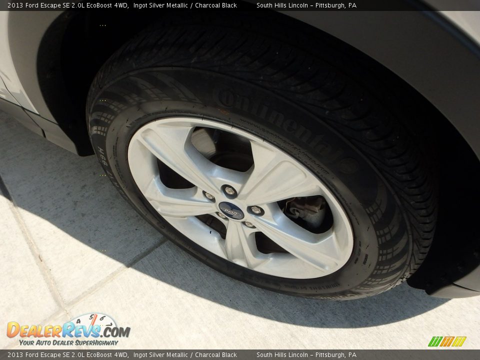 2013 Ford Escape SE 2.0L EcoBoost 4WD Ingot Silver Metallic / Charcoal Black Photo #10