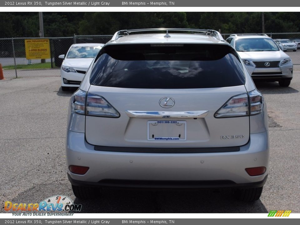2012 Lexus RX 350 Tungsten Silver Metallic / Light Gray Photo #4