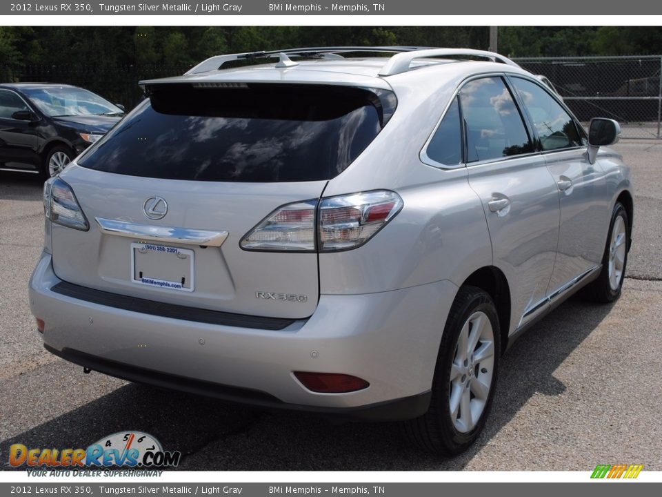 2012 Lexus RX 350 Tungsten Silver Metallic / Light Gray Photo #5