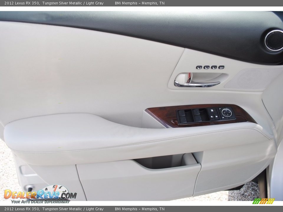2012 Lexus RX 350 Tungsten Silver Metallic / Light Gray Photo #10