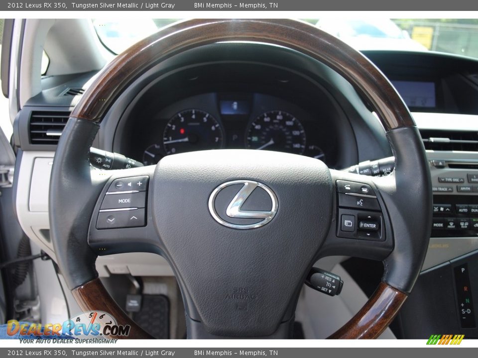 2012 Lexus RX 350 Tungsten Silver Metallic / Light Gray Photo #13