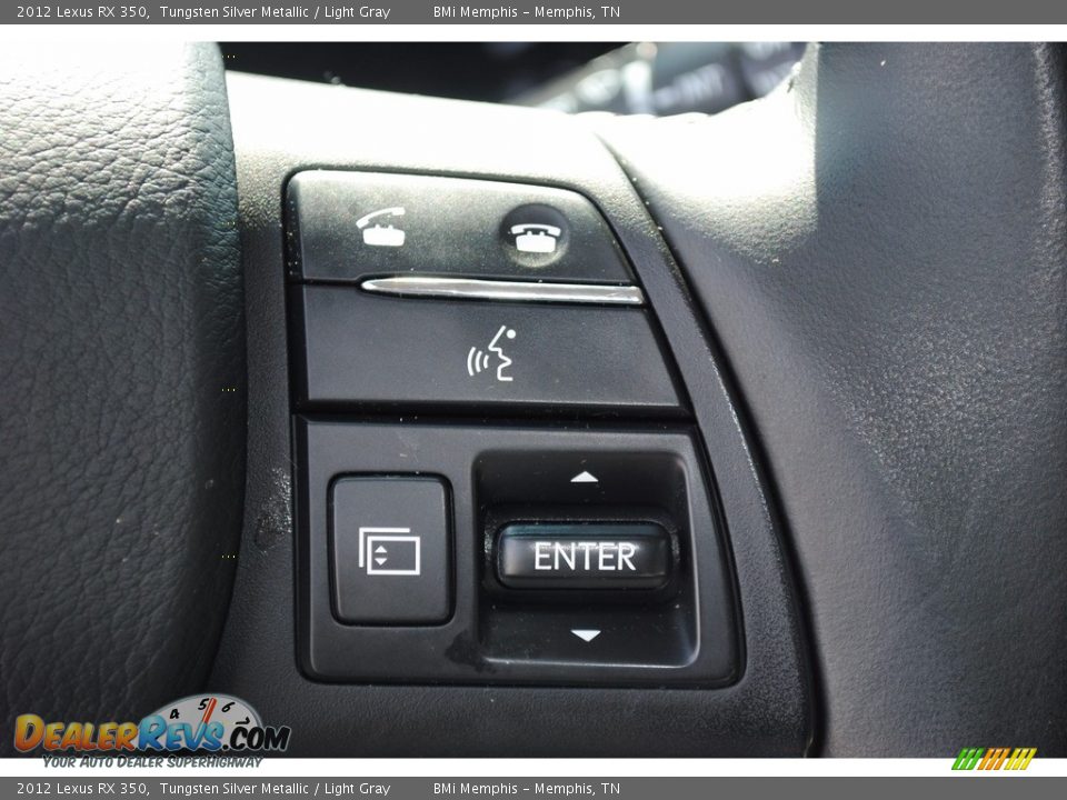 2012 Lexus RX 350 Tungsten Silver Metallic / Light Gray Photo #15