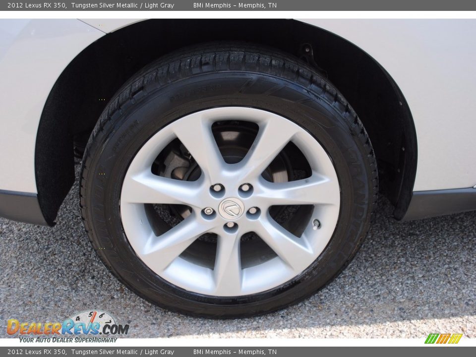 2012 Lexus RX 350 Tungsten Silver Metallic / Light Gray Photo #30