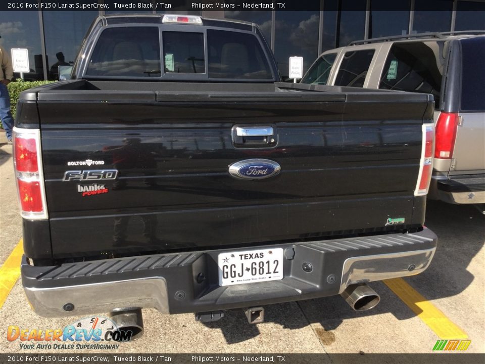 2010 Ford F150 Lariat SuperCrew Tuxedo Black / Tan Photo #3