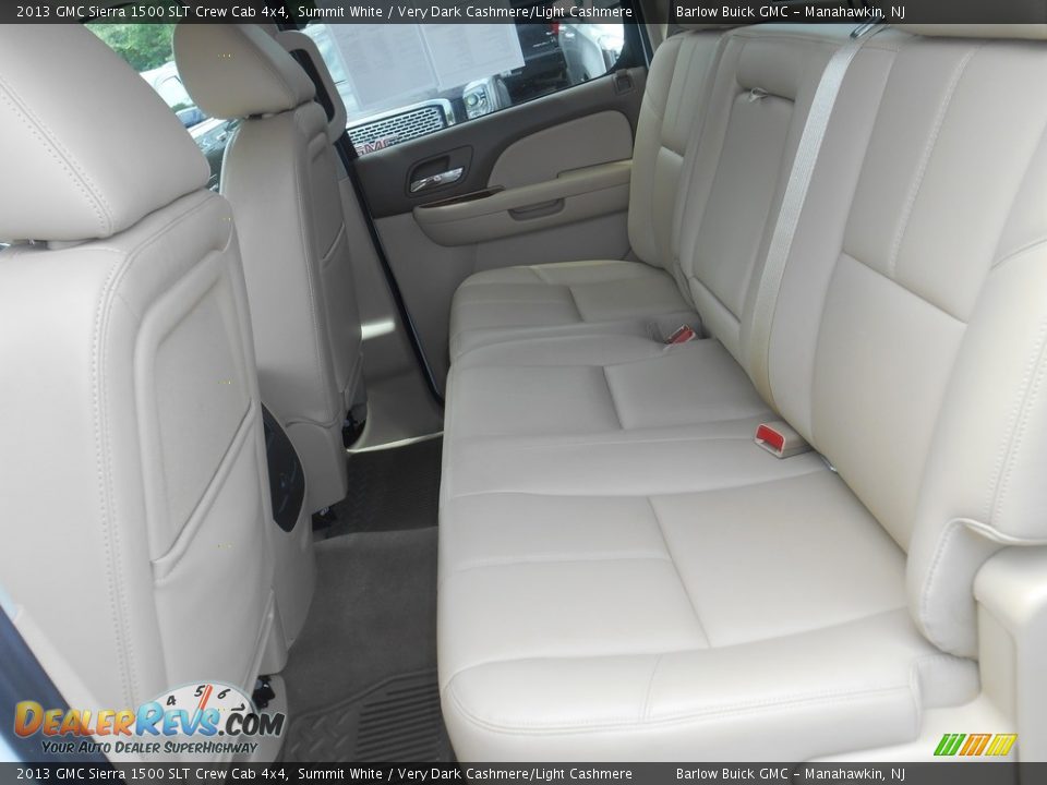 2013 GMC Sierra 1500 SLT Crew Cab 4x4 Summit White / Very Dark Cashmere/Light Cashmere Photo #26
