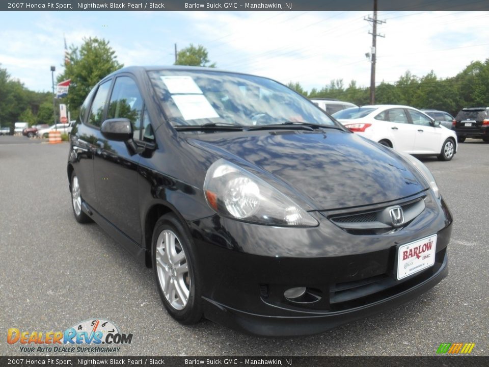 2007 Honda Fit Sport Nighthawk Black Pearl / Black Photo #1
