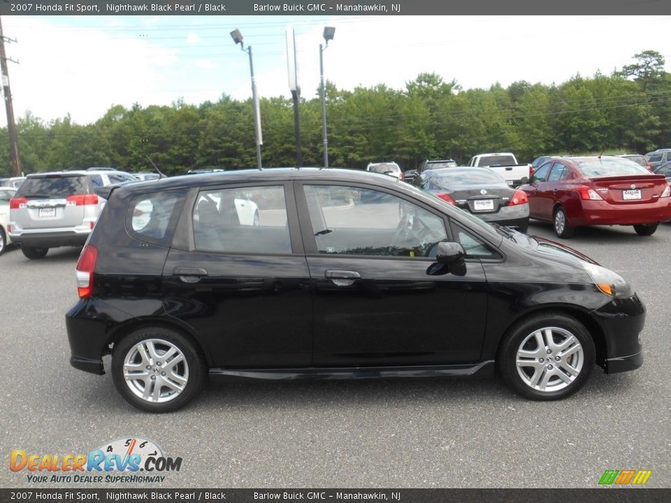 2007 Honda Fit Sport Nighthawk Black Pearl / Black Photo #2