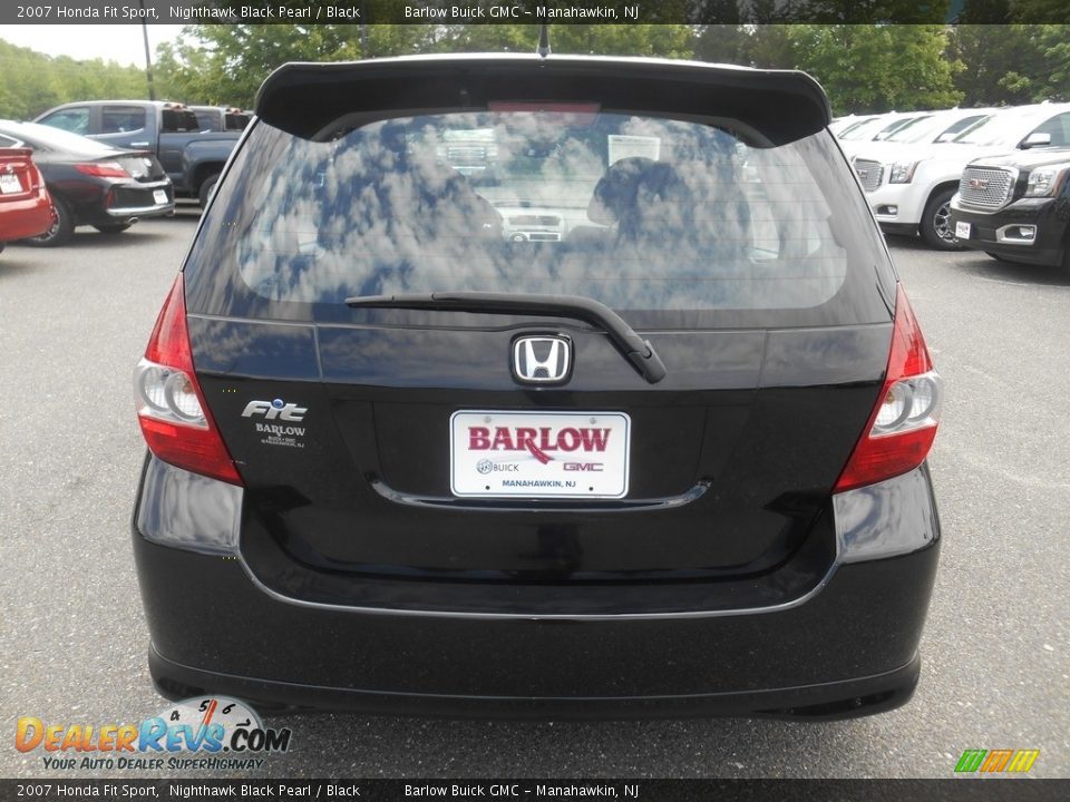 2007 Honda Fit Sport Nighthawk Black Pearl / Black Photo #3