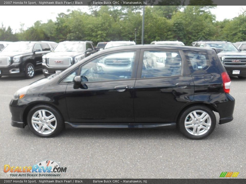 2007 Honda Fit Sport Nighthawk Black Pearl / Black Photo #4